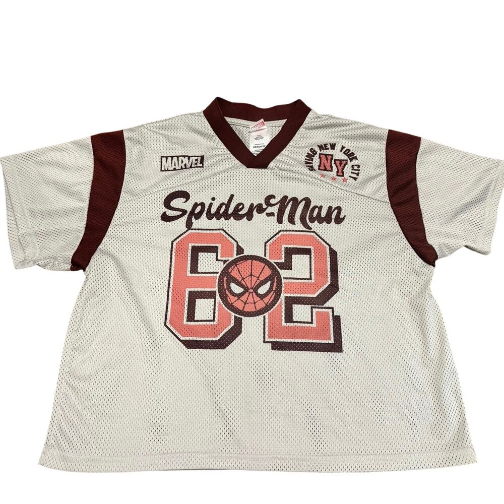 Juniors Spider-Man Cropped Jersey, XS